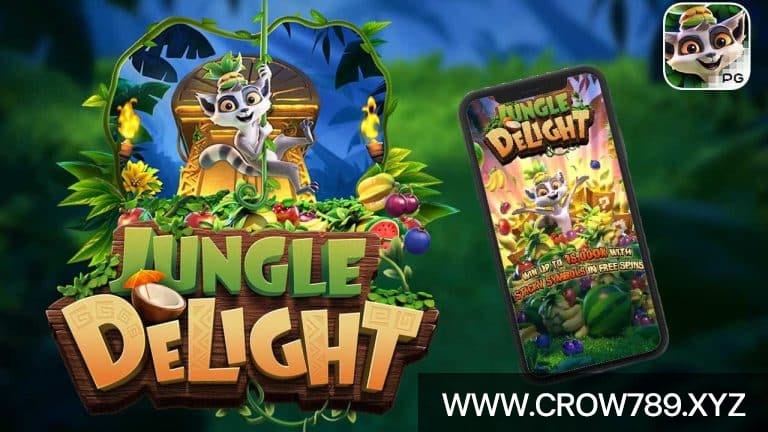 CROW789 รีวิวเกมสล็อต Jungle Delight ผจญภัยในป่าใหญ่